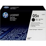 Original HP 05X Black Toner Cartridge High Yield Dual Pack (CE505XD)