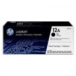 Original HP 12A Black Toner Cartridge Dual Pack (Q2612D)