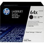 Original HP 64X Black Toner Cartridge High Yield Dual Pack (CC364XD)