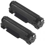 Compatible Canon 125 Black Toner Cartridge 2 Pack