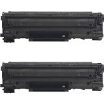 Compatible Canon 128 Black Toner Cartridge 2 Pack