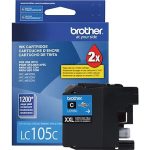 Original Brother LC105 Extra High Yield Cyan Ink Cartridge ( LC105CS )