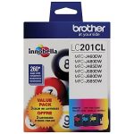 Original Brother LC201 Cyan.Magenta.Yellow Tri pack ( LC2013PKS )
