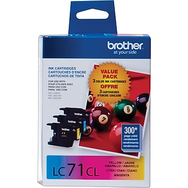Original Brother LC71 Cyan.Magenta.Yellow Tri pack ( LC713PKS )
