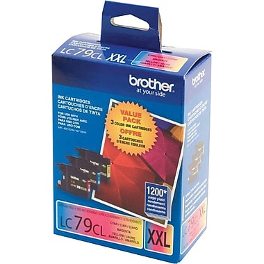 Original Brother LC79 Extra High Yield Cyan.Magenta.Yellow Tri pack ( LC793PKS )