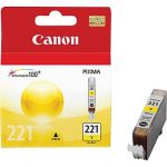 Original Canon CLI-221Y Yellow Ink Cartridge (2949B001)