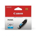 Original Canon CLI-251C Cyan  Ink Cartridge (6514B001)