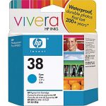 Original HP 38 Cyan Pigment Ink Cartridge ( C9415A )