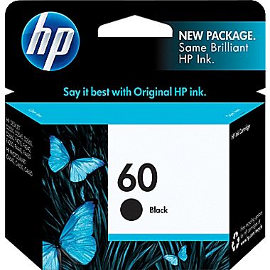 Original HP 60 Black Ink Cartridge ( CC640WN#140 )