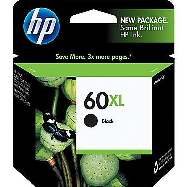 Original HP 60XL High Yield Black Ink Cartridge ( CC641WN#140 )