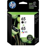 Original HP 65&65 Black & Color Combo Pack ( T0A36AN#140 )