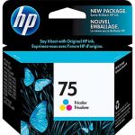 Original HP 75 Tri-Color Ink Cartridge ( CB337WN#140 )
