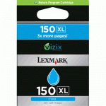 Original Lexmark 150XL High Yield  Cyan  Ink Cartridge ( 14N1615 )