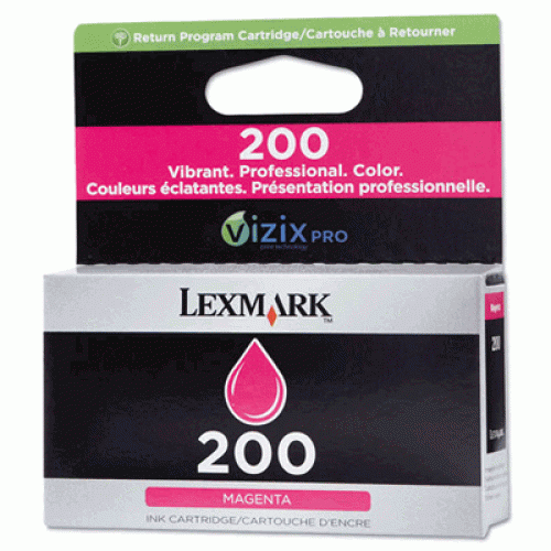 Original Lexmark 200 Magenta  Ink Cartridge ( 14L0087 )