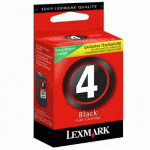 Original Lexmark 4 Black Return-Program Ink Cartridge ( 18C1974 )